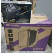 【超值套餐】松聖 Mavoly 3070 ATX 側透 黑色 電腦機殼 + BR550 銅牌/BR650銅牌 POWER