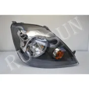 ●○RUN SUN 車燈,車材○● 全新 福特 2006 2007 FIESTA 原廠型黑框 大燈 一顆 台灣製造