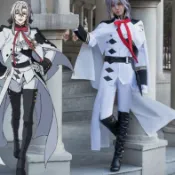 『限時下殺』 萬聖節衣服 終結的熾天使cos服 費裏德巴特利COS服 費娘制服套裝 cosplay 漫展服裝 角色扮演