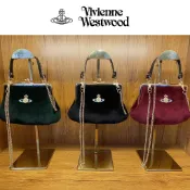 日本連線 Vivienne Westwood 薇薇安西太后 經典款 可拆卸鏈帶 刺繡設計 餃子包 手提包 側背包 禮物