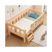 (店+)全實木床架 加寬小床 拼接床 男孩 女孩 大床邊床  單人床  帶護欄小床