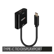 SANJING三井3C 【LINDY 林帝】主動式TYPE-C TO DISPLAYPORT 4K@144HZ轉接器 43269【三井3C】