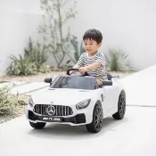 【奔雷國際】Benz賓士 12V 雙驅 兒童電動車 兒童超跑(FT998 小朋友生日禮物  模型賽車玩具 玩具遙控車)