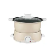 (店+)【KINYO】1.5L多功能電火鍋(BP-075)調理鍋/蒸煮鍋/電烤盤