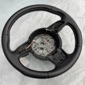 Audi 德國原廠 C7 C7.5 S6 S7 方向盤 盤面 白縫線 含銀色撥片 A1 A6 A7 適用 需沿用原按鍵
