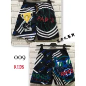 高雄凡賽斯歐洲精品 KENZO 虎頭 獎杯 流星 多款式字體 黑色 童版 尼龍短褲 海灘褲 短褲