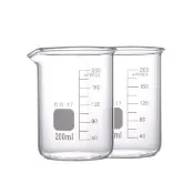 【職人實驗】185-GCL200 實驗燒杯 刻度具嘴燒杯 實驗玻璃燒杯200ml 寬口低型燒杯(錐形燒杯 高型燒杯)