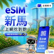 【USIM】新加坡 馬來西亞eSIM | 吃到飽 24H自助兌換快速發貨 新馬 虛擬 網卡 上網卡 網路 esim卡