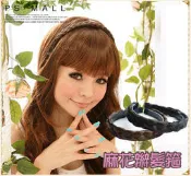 PS Mall╭＊vivi雜誌造型配件 春吶必備波西米亞麻花辮假髮髮箍【P019】
