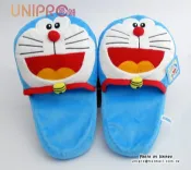 UNIPRO優鋪 【UNIPRO】哆啦A夢 小叮噹 Doraemon 絨毛娃娃 保暖 室內拖鞋 毛拖 造型玩偶 保暖拖鞋