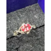 蓮花剛玉 日出色 Padparadscha培育 帕帕拉恰 合成藍寶石 培育寶石 日出色 港碼12 純銀