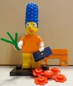 【LEGO樂高】71009抽抽樂The Simpsons 辛普森家庭 美枝 Marge Simpson橘衣版含花朵錢包