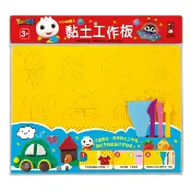 【風車圖書】FOOD超人黏土工作板(附4支工具組)