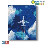 (店+)【Manto】台灣製DIY數字油畫-天際無限|超取專用大小