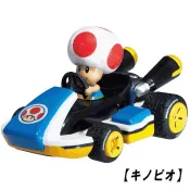 ☆88玩具收納☆日本任天堂 383757 MARIO 超級瑪莉歐 3吋 奇諾比奧 迷你迴力車掌上型賽車模型車 特價