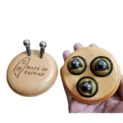 【佳樺🇹🇼按摩器】MIT磁石滾珠二丁按摩器M15-1臺製開發票 三龍珠磁石2丁櫸木健康神器 頭部按摩器 磁能刮痧 按摩珠