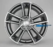 【台灣輪胎王】18吋 類 RS6 / RS7 新款鋁圈樣式 8J VAG車系專用 消光灰底車面