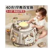 (店+)天才早教奶咖百寶箱六面體手拍鼓0到1歲嬰幼兒童寶寶益智玩具禮物