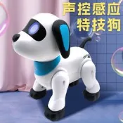 【品質驗證】跨境熱賣K21智慧模擬特技狗敏捷程式設計玩具電子聲控遙控機器狗批發