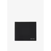 全新日本專櫃正品 PAUL SMITH 日版 黑色防刮牛皮經典彩色條紋mini車質感短夾 附專櫃盒裝 紙袋