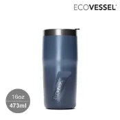 【城市綠洲】ECOVESSEL Metro 真空保溫杯 16oz (473ml)｜丹寧藍TS