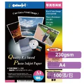 Colorjet-MY EPSON防水RC超光澤亮面相片紙230gsm/100張/包/3*5/5*7