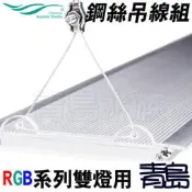Y。。。青島水族。。。330-1109中國千尋水景-LED燈具鋼索吊線組 吊掛系統 另有支架==RGB系列雙燈用吊繩