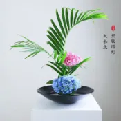 鴻運通商行 塑膠大水盤花器小源原流花道插花器皿池坊花道花藝設計簡約裝飾