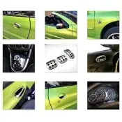 JR-佳睿精品 Peugeot 206 改裝 鍍鉻 排檔頭 止滑踏板 內裝 後視鏡蓋
