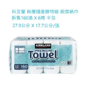 Kirkland Signature 科克蘭 隨意撕特級廚房紙巾 160張 X 6捲