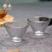 協貿國際日用品生活5館 若水 日式加厚耐熱玻璃小茶杯茶盞斗笠琉璃公道杯子功夫茶具配件