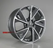 【員林 小茵 輪胎 舘】2021 類新款AUDI原廠鋁圈樣式 18吋 5X112 8J ET35 鱷魚皮 灰底車面