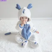 誠寶國際萬聖節可愛幼童連體衣白龍恐龍装皮卡丘卡通動物服裝 耶誕節冬裝柔軟連體衣幼童衣服