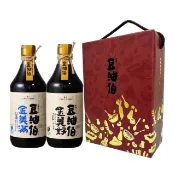 【豆油伯】禮盒-富貴金滿好無添加糖醬油(金美滿500ml+金美好500ml 禮盒顏色隨機 / 中秋送禮自用首選)