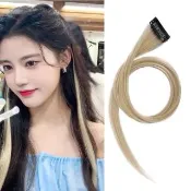 【百變女王】挑染假髮片-亞麻米白色(隱形 自然 顯臉小 短假髮 修臉型 BB夾 髮型 透氣)