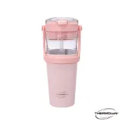 【THERMOS膳魔師】【THERMOcafe' 凱菲】雙層陶瓷塗層保溫瓶_TCDB系列_櫻花粉 櫻花粉 TCDB-700S-LP