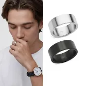 【Daniel Wellington】DW Line 8mm 寬版拉絲戒指 (多色可選)