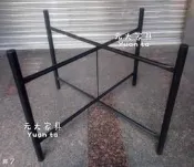 #7-51【元大家具行】全新美耐板桌面專用交叉桌腳 加購餐桌椅 辦桌桌面 美耐板餐桌 交剪腳 鋼珠鋁圈 轉盤 交叉腳