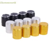 5pcs 鋁合金電位器旋鈕防滑單雙電位器專用小號 15 * 17mm 15 * 17 旋鈕