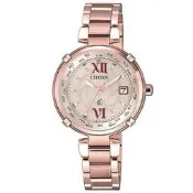 【馳行潮品館】CITIZEN XC優雅花漾電波光動能腕錶 EC1048-54W  