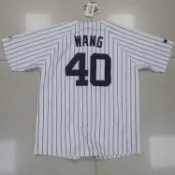 世偉運動精品 創信代理 MAJESTIC MLB 王建民 洋基隊 國民隊 排釦衣服 及 背號T恤