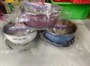 寶石牌豆豆316不銹鋼隔熱碗附蓋碗14cm兒童碗 不鏽鋼蓋子