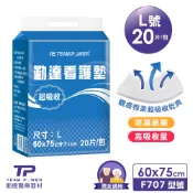單包-20片/包【勤達】L號看護墊60x75cm-F707瞬吸乾爽-超強吸收力-老人、產婦嬰幼兒童防漏尿、戒尿墊