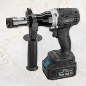 (店+)《🌞工具職人》２１Ｖ全自動－無刷鋰電攻牙機　氣動螺絲攻扳手電動鑽孔絞牙器拉帽槍電鑽車削螺紋自攻起子回絲