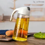 油罐 油壺 油瓶 醬油瓶 調味瓶 裝油瓶 料理瓶 醋瓶 醬油罐 自動開合油壺不掛油大容量大號油瓶玻璃防漏家用調味瓶廚房油