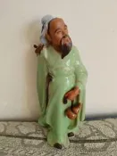 石灣公仔華佗，石灣窯，華佗逃磁擺件，榀箱儒圖鎖是，飛全新，規格膏：23公分，底部寬10.5，二手物品不退不換瞰