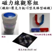 益智城《馬蹄型磁鐵/磁力線實驗/長方體磁鐵/磁力線觀察/教具》觀察磁力線組(鐵粉/壓克力板/U型磁鐵/棒型磁鐵(可單買)