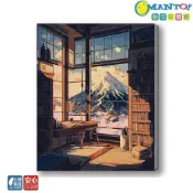 (店+)【Manto】雪山書房-台灣製DIY數字油畫-日本旅行|超取專用大小