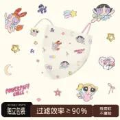 ✨臺灣出貨✨可愛印花一次性口罩飛天小女警高顏值2026新款秋冬成人防塵通勤