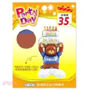 【三民網路書店】鋁箔站立生日熊氣球